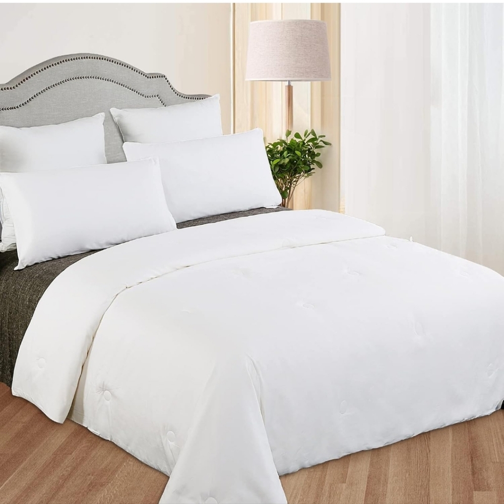 LilySilk All Season Silk Comforter/Duvet/Quilt, 100% Silk Floss Filling with 100
